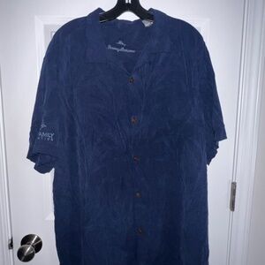 Tommy Bahama Navy Button-Up Shirt